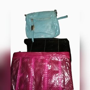 Three handbags for one price.